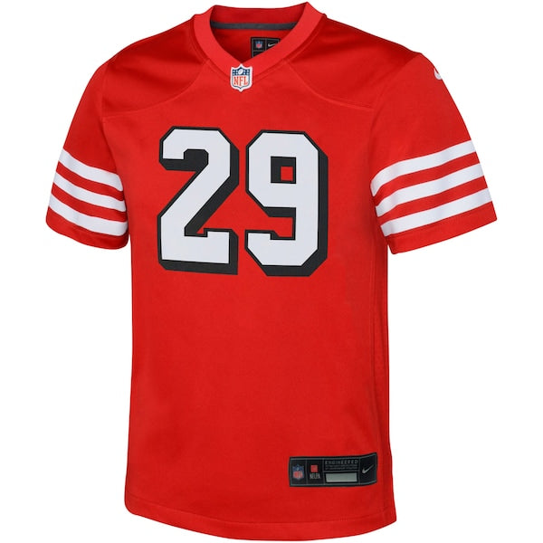 Talanoa Hufanga San Francisco 49ers Nike Youth Game Jersey - Scarlet - Image 2