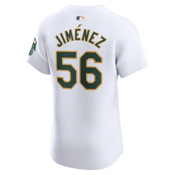 Dany Jimenez Oakland Athletics Nike Home Elite Player Jersey - White - Image 3