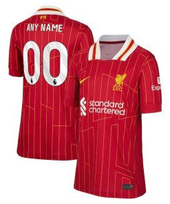 Liverpool Nike Youth 2024/25 Home Custom Replica Jersey - Red