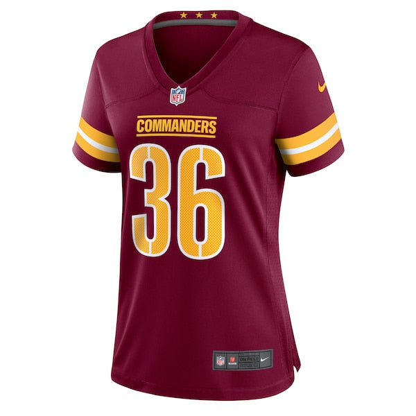 Danny Johnson Washington Commanders Nike Women's Game Jersey - Burgundy - Image 2