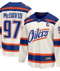 Connor McDavid Edmonton Oilers  Alternate Breakaway Jersey - Light Beige