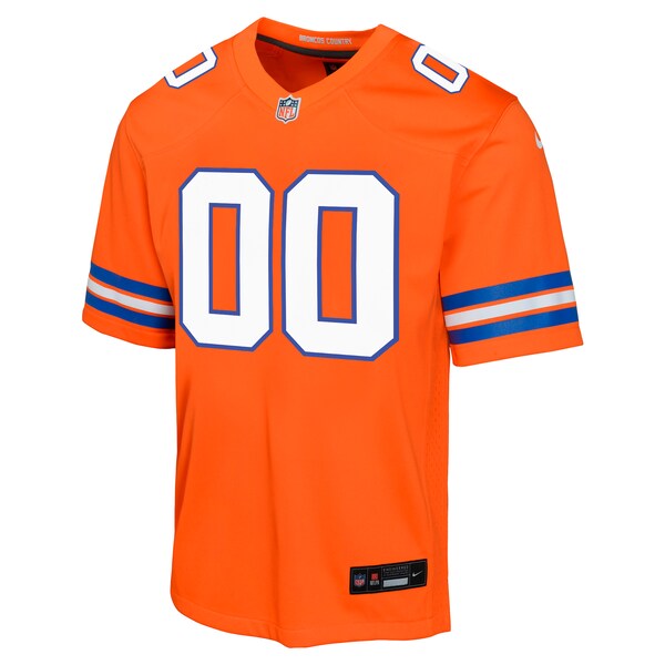 Denver Broncos Nike Youth Mile High Collection 1977 Throwback Custom Game Jersey - Orange - Image 2