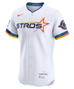 Alternative view of Houston Astros Nike 2025 City Connect Elite Jersey - White