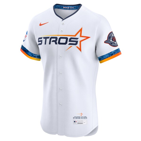 Houston Astros Nike 2025 City Connect Elite Jersey - White - Image 2