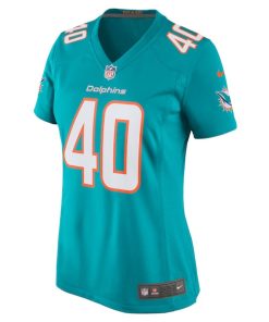 Alternative view of Nik Needham Miami Dolphins Nike Women's Game Jersey - Aqua
