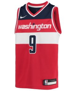 Alternative view of Deni Avdija Washington Wizards Nike Youth Swingman Jersey - Icon Edition - Red