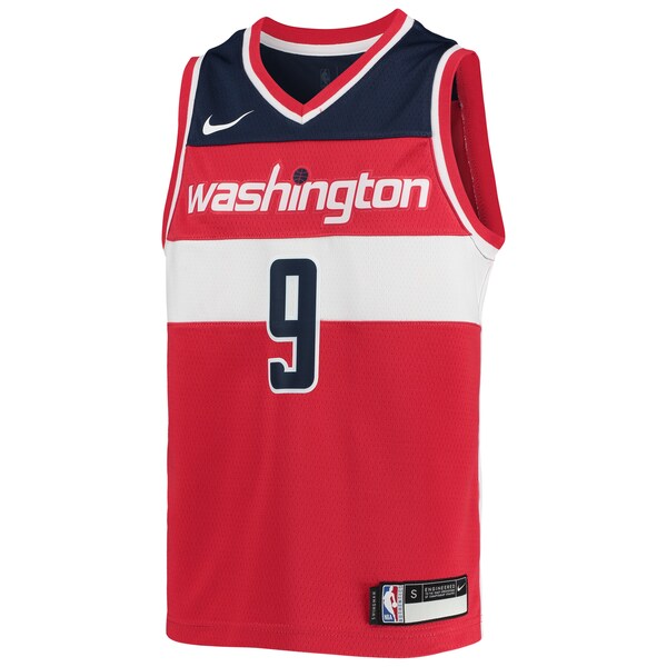 Deni Avdija Washington Wizards Nike Youth Swingman Jersey - Icon Edition - Red - Image 2