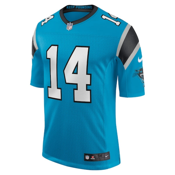 Sam Darnold Carolina Panthers Nike Vapor Limited Jersey - Blue/Black/White - Image 3