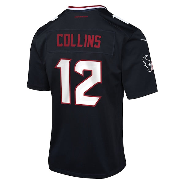 Nico Collins Houston Texans Nike Youth Team Game Jersey - Navy - Image 3