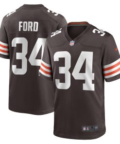 Mike Ford Cleveland Browns Nike Game Player Jersey - Brown