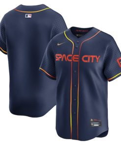 Houston Astros Nike City Connect Limited Blank Jersey - Navy