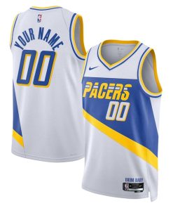 Indiana Pacers Nike Unisex 2025/26 City Edition Swingman Custom Jersey - White