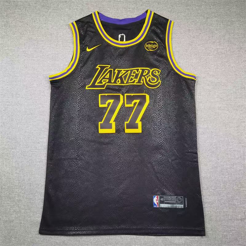 Luka Don?i? Los Angeles Lakers Nike Youth Mamba Edition Jersey - Black - Image 2