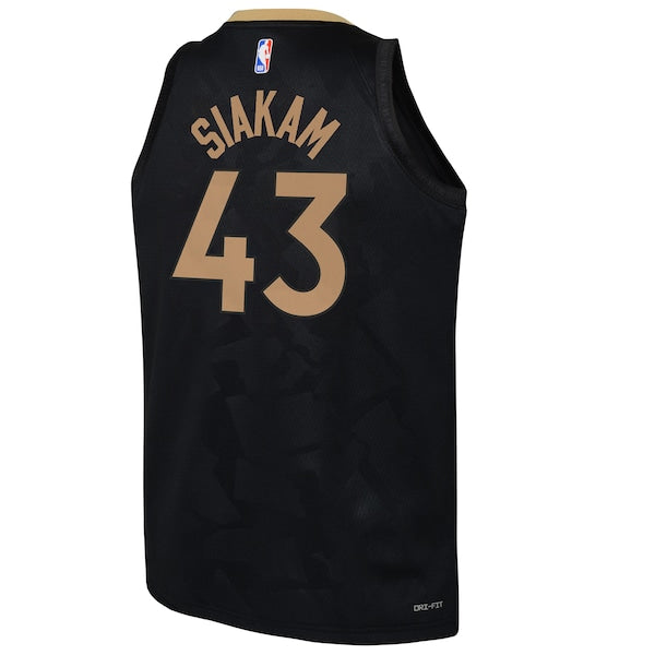 Pascal Siakam Toronto Raptors Nike Youth 2022/23 Swingman Jersey - City Edition - Black - Image 3