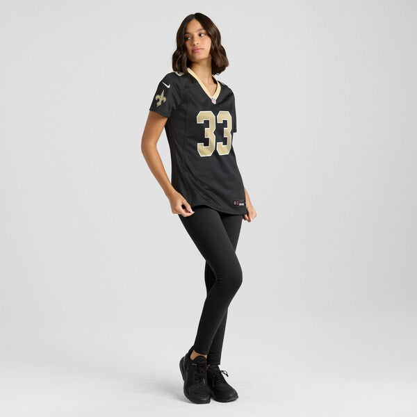 Jordan Mims New Orleans Saints Nike Women's Game Jersey - Black - Image 4