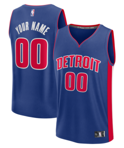 Detroit Pistons  Fastbreak Custom Jersey - Icon Edition - Blue