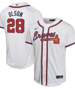 Matt Olson Atlanta Braves Nike Youth Home Game Player Jersey - White