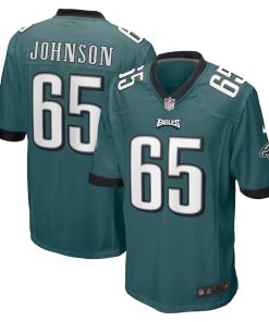 Lane Johnson Philadelphia Eagles Nike Game Jersey - Midnight Green