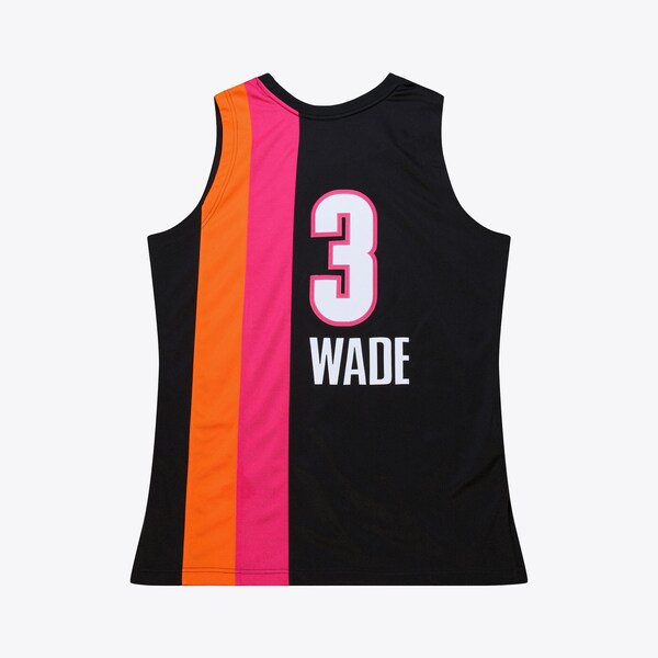 Dwyane Wade Miami Heat 2005-06 Hardwood Classics Authentic Jersey - Black - Image 2