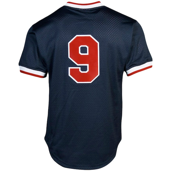Ted Williams Boston Red Sox Cooperstown Collection Big & Tall Mesh Batting Practice Jersey - Navy - Image 3