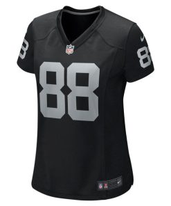 Alternative view of Antoine Wesley Las Vegas Raiders Nike Women's Team Game Jersey -  Black