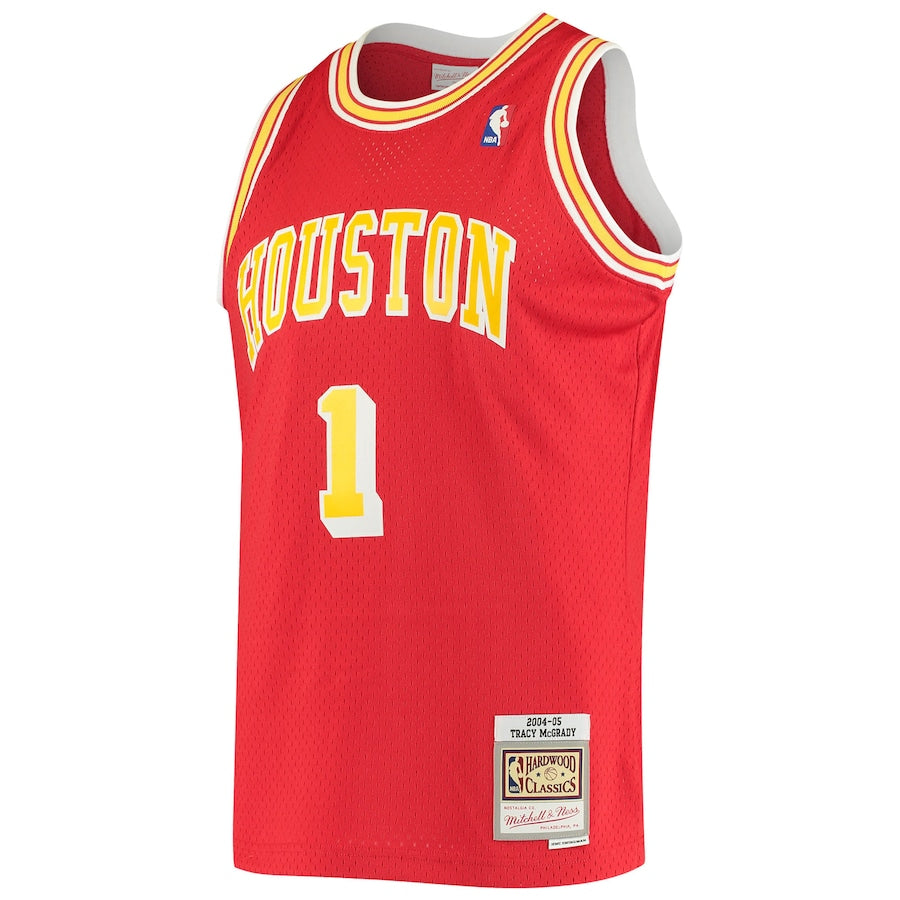Tracy McGrady Houston Rockets 2001/02 Hardwood Classics Swingman Jersey - Red - Image 3