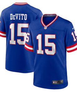 Tommy DeVito New York Giants Nike Alternate Player Game Jersey - Royal