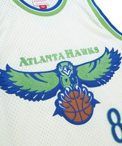 Alternative view of Steve Smith Atlanta Hawks Chainstitch Swingman Jersey - Cream