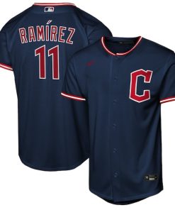 Jos¨¦ Ram¨ªrez Cleveland Guardians Nike Youth Alternate Replica Player Jersey - Navy