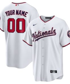 Washington Nationals Nike Replica Custom Jersey - White