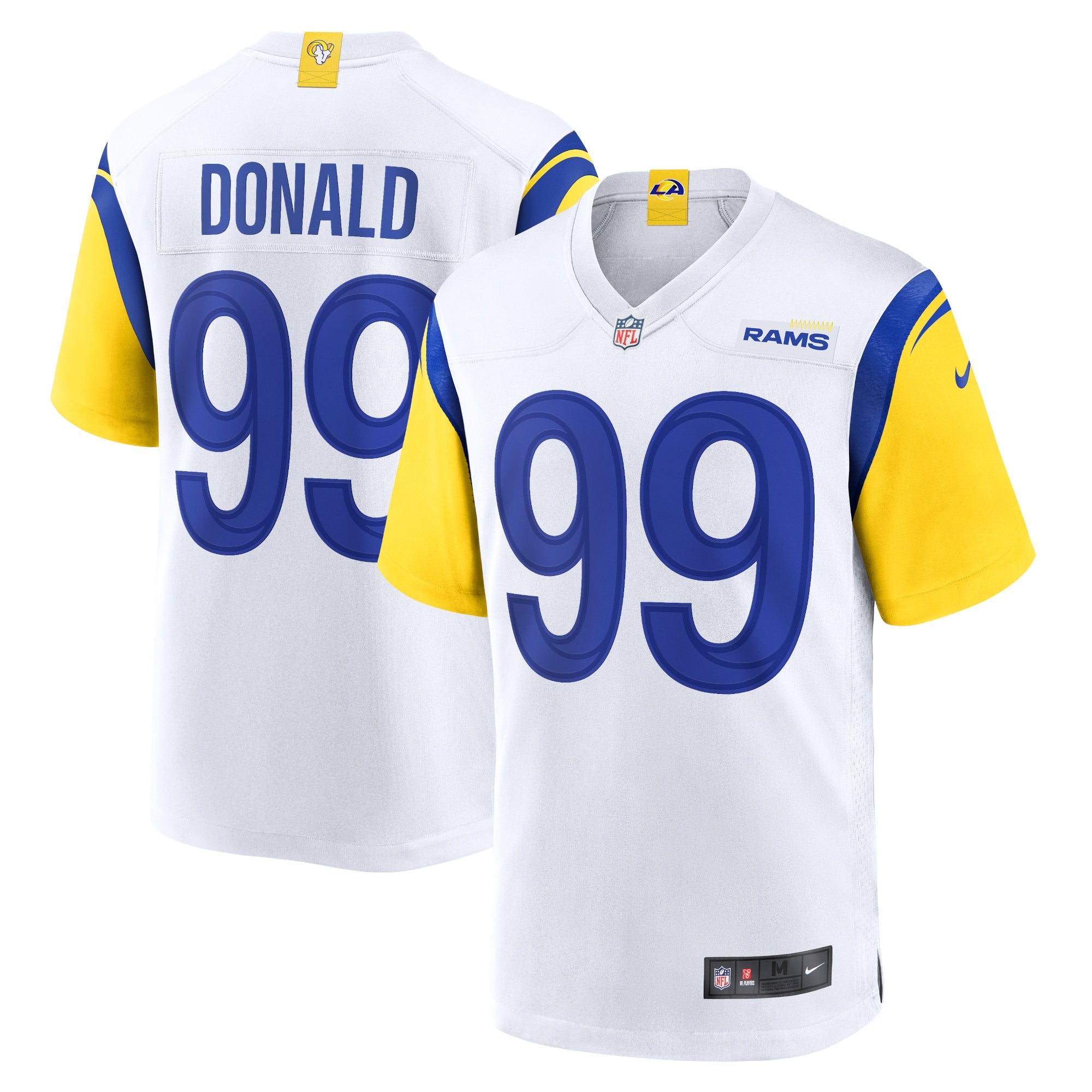 Aaron Donald Los Angeles Rams Nike Player Game Jersey - Bone/White - Image 5