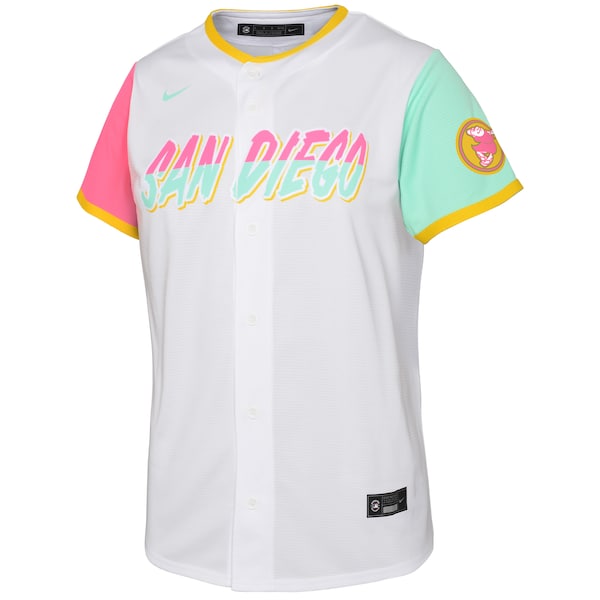 Fernando Tatis Jr. San Diego Padres Nike Preschool 2022 City Connect Replica Player Jersey - White - Image 2