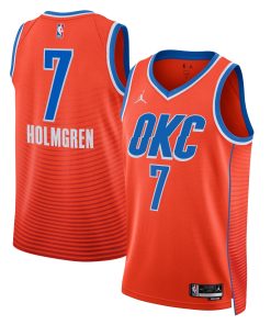 Chet Holmgren Oklahoma City Thunder Nike Swingman Jersey - City Edition - Orange