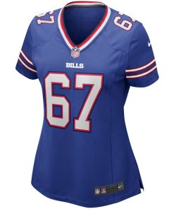 Alternative view of Kent Hull Buffalo Bills Nike Women's Game Retired Player Jersey - Royal