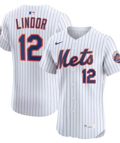 Francisco Lindor New York Mets Nike Home Elite Player Jersey - White