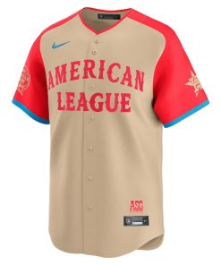 Alternative view of Jose Altuve American League Nike 2024 MLB All-Star Game Limited Player Jersey - Cream