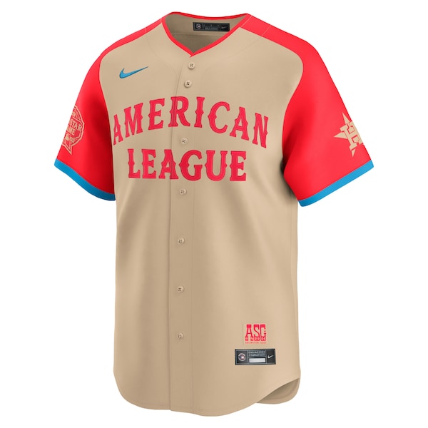 Jose Altuve American League Nike 2024 MLB All-Star Game Limited Player Jersey - Cream - Image 2