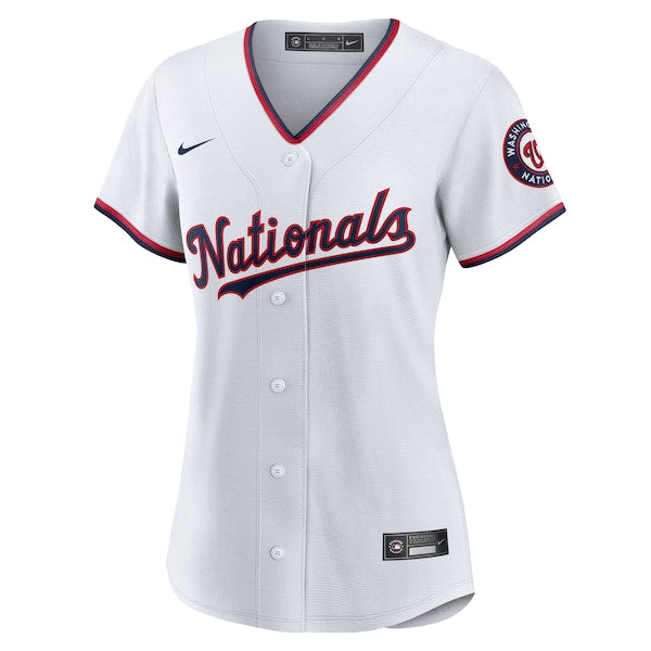 Washington Nationals Nike Women's Home Blank Replica Jersey - White - Image 2