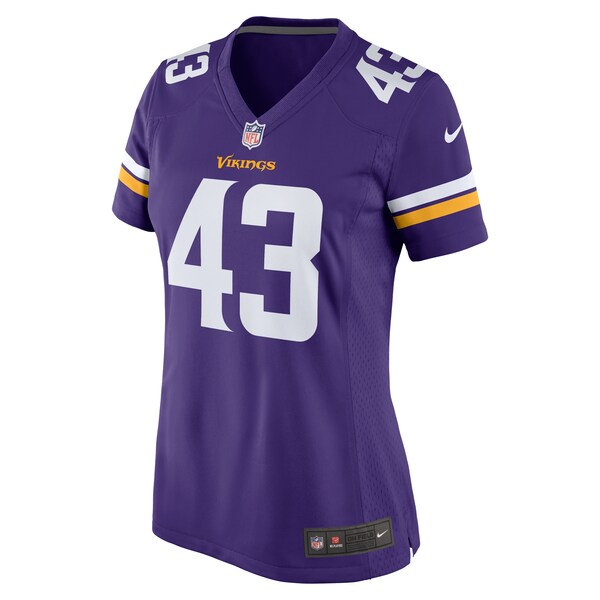 Andrew Van Ginkel Minnesota Vikings Nike Women's Team Game Jersey - Purple - Image 2