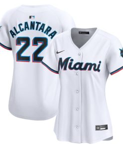 Sandy Alcantara Miami Marlins Nike Women's Home Limited Player Jersey?¨C White