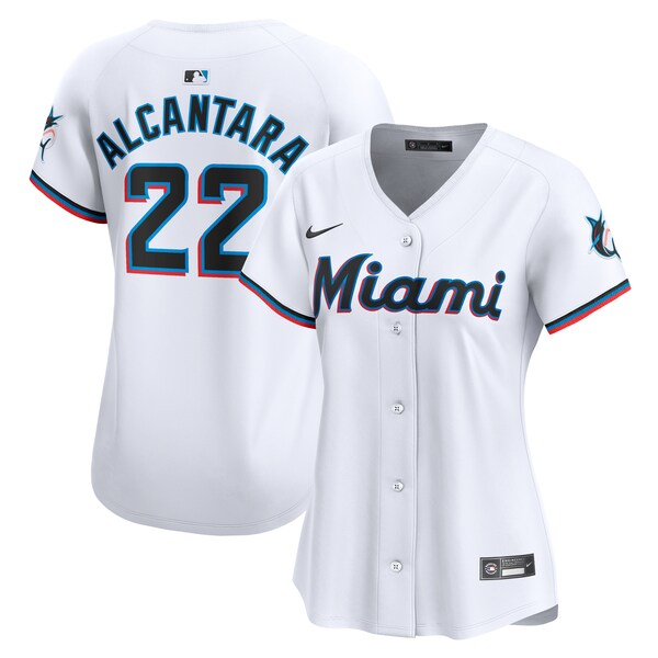 Sandy Alcantara Miami Marlins Nike Women's Home Limited Player Jersey?ยจC White