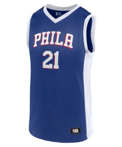 Alternative view of Men's Joel Embiid Royal Philadelphia 76ers Player Jersey