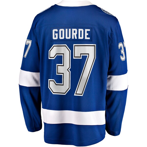 Yanni Gourde Tampa Bay Lightning Home Breakaway Jersey - Blue - Image 3