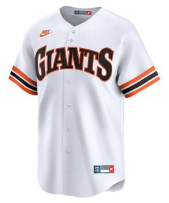 Alternative view of San Francisco Giants Nike Cooperstown Collection Limited Jersey - White