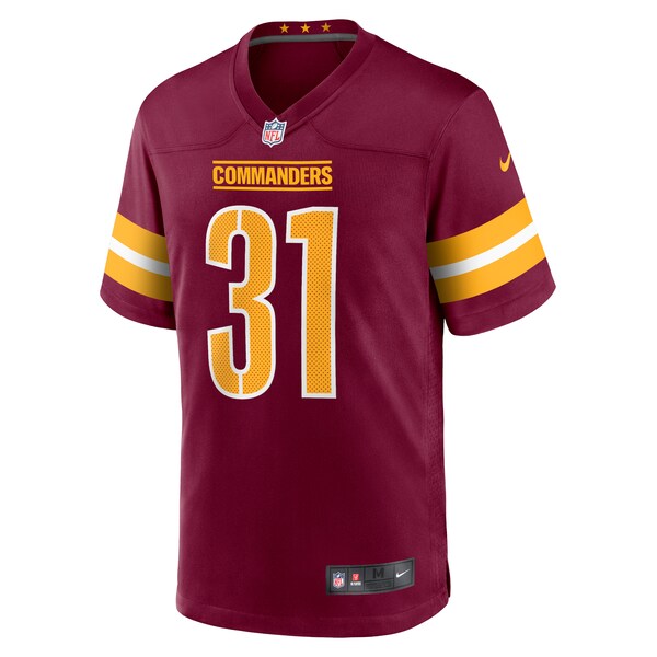 Kamren Curl Washington Commanders Nike Game Jersey - Burgundy/Black/White - Image 3
