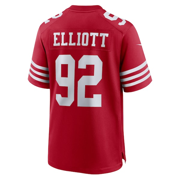 Jordan Elliott San Francisco 49ers Nike Team Game Jersey - Scarlet - Image 3