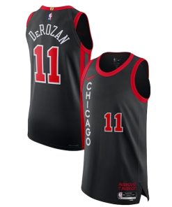 Nike DeMar DeRozan Chicago Bulls  Authentic Jersey - City Edition - Black