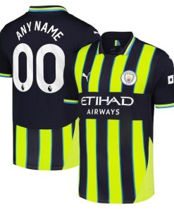 Manchester City Puma 2024/25 Away Replica Custom Jersey - Navy