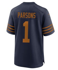 Alternative view of Micah Parsons Green Bay Packers Nike The 1923 Classic Game Jersey -  Navy