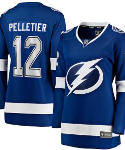 Jakob Pelletier Tampa Bay Lightning  Women's Home Breakaway Jersey - Blue